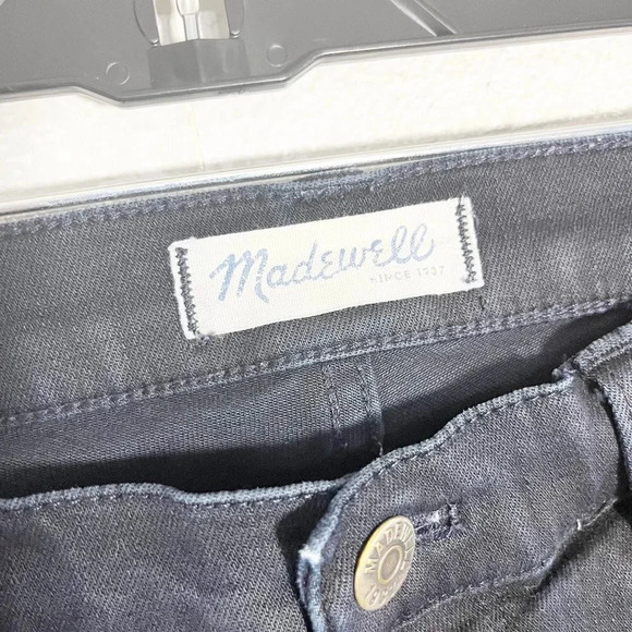 Madewell Black Skinny Skinny Medium Rise Jeans Women's Waist Size 32 - Picture 5 of 7